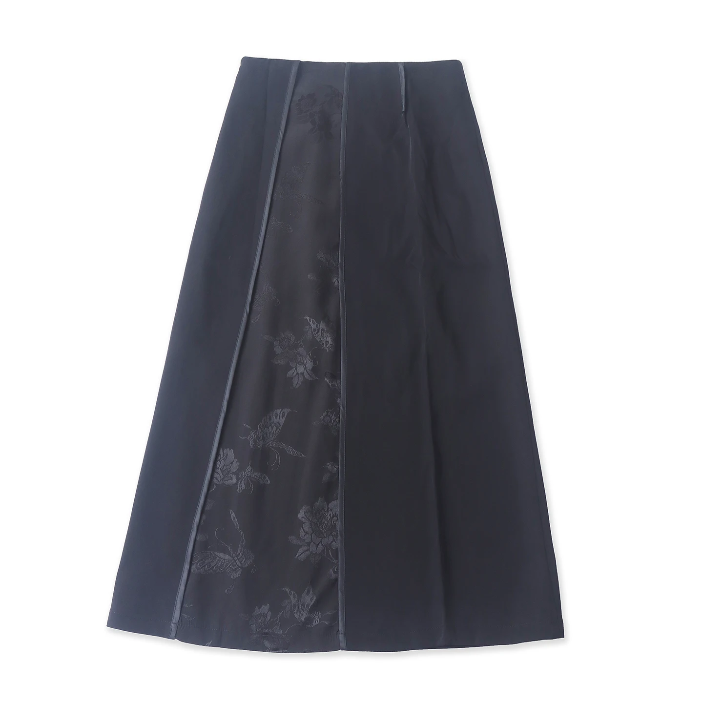 Slimming Floral Patchwork Side Zipper Halter Skirt Women's Fashion Spring New Style Bodycon  Skirt Queen Polya Brand