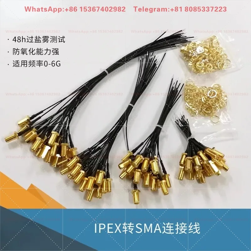 10PCS  3G router network card female head external thread internal hole silver plated wire modification welding