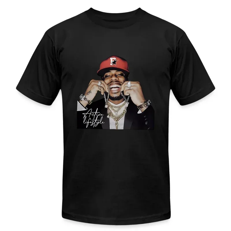 

Men's Letter & Figure Print Distressed Effect T-Shirt