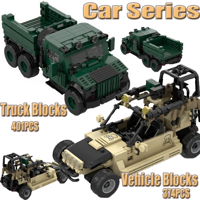 

WW2 Military Truck Tank Vehicle Building Blocks City Army Soldier Figures Car Series Weapon Warrior MOC Bricks Friends Toys Boys