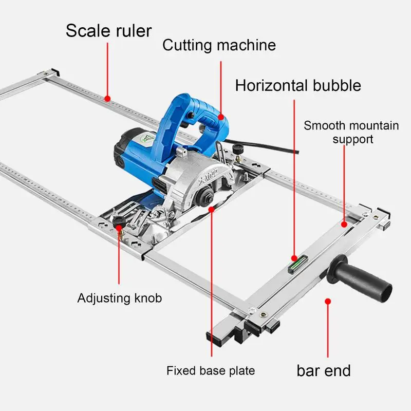 Multifunction Electricity Circular Saw Trimmer Machine Guide Positioning Cutting Board Woodworking Tools