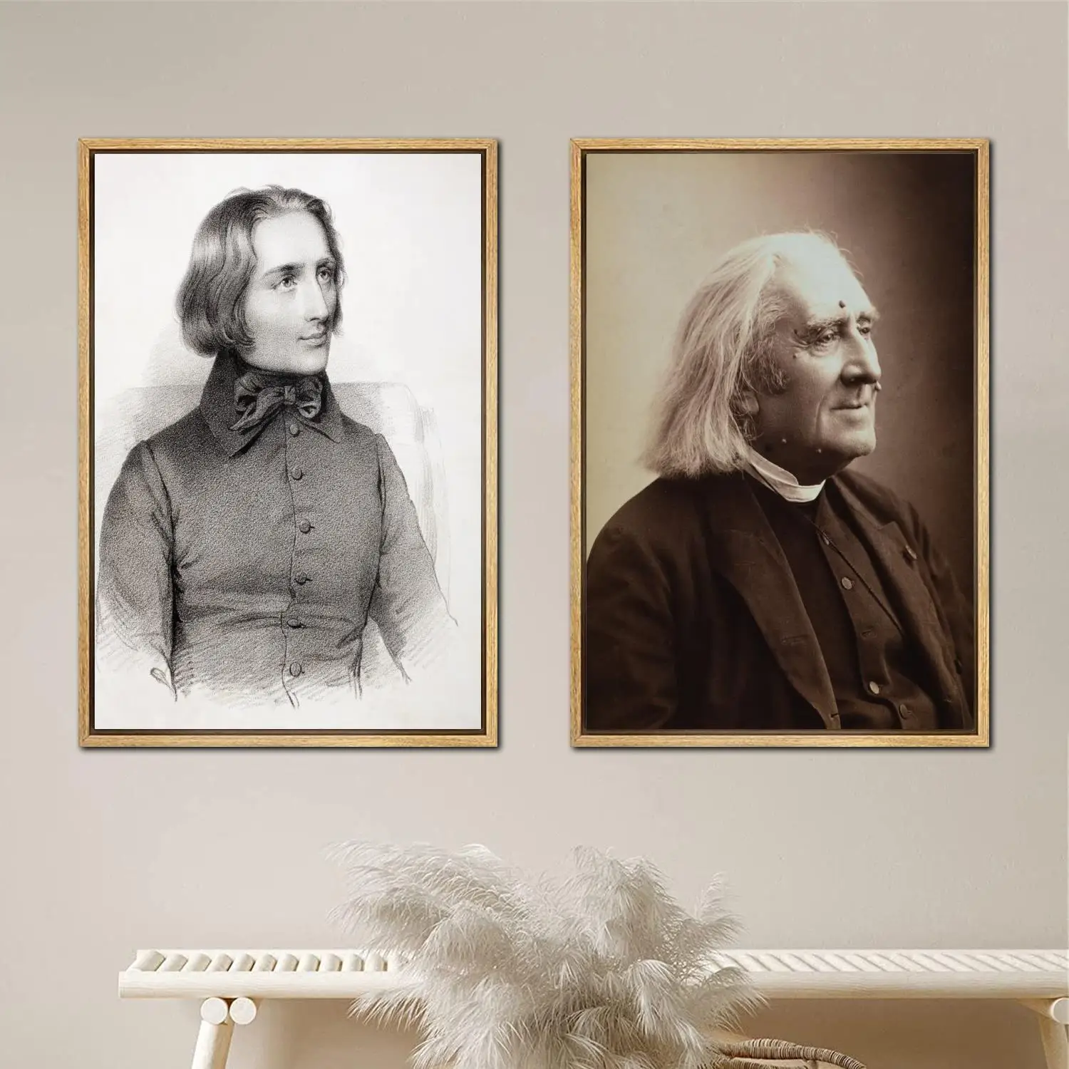 Franz Liszt Poster Painting 24x36 Wall Art Canvas Posters room decor Modern Family bedroom Decoration Art wall decor