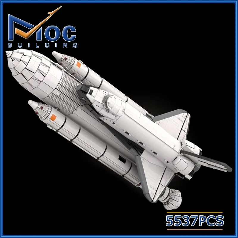 MOC Building Blocks Rocket Device Model Space Shuttle Launch Pad DIY Technology Assembly Bricks Creative Toys Display Xmas Gifts