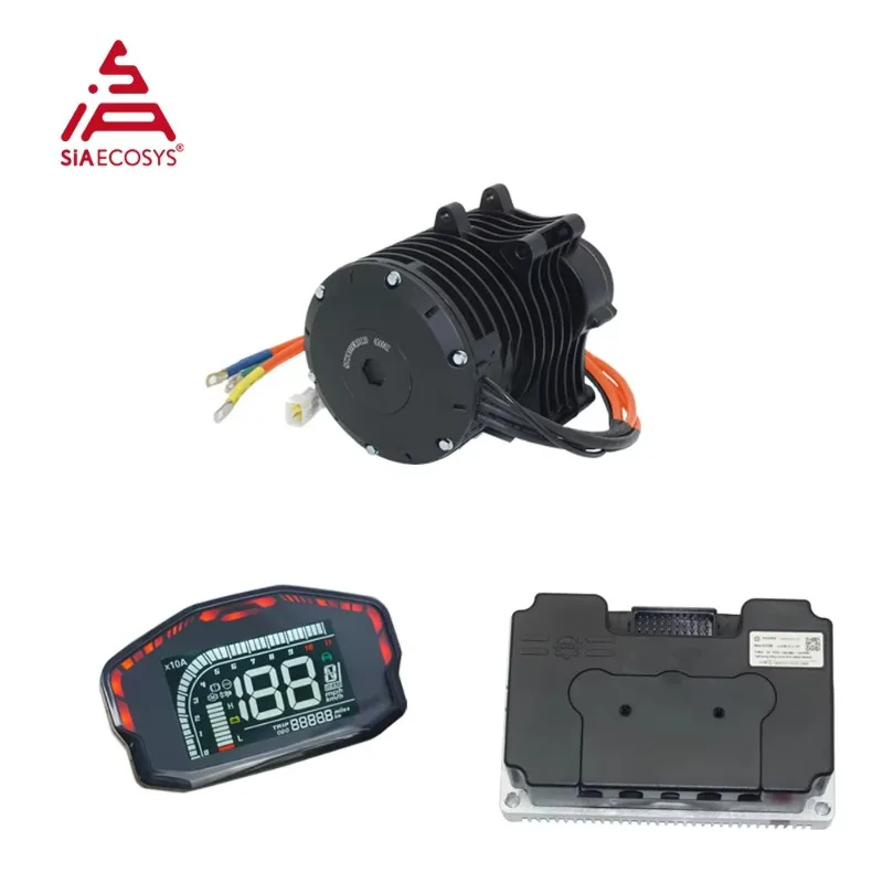

QSMOTOR 138 3000W V3 5500W Max Continuous 72V 100KPH Mid Drive Motor DKD LCD Speedometer Controller ND72680 Motor cycle Kits New