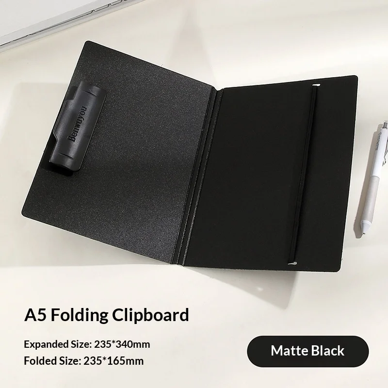 A5 Folding Clipboard with Strap Versatile Writing Pad for Office Meetings, Nurse's Clipboard, Document Holder Desk Organizer