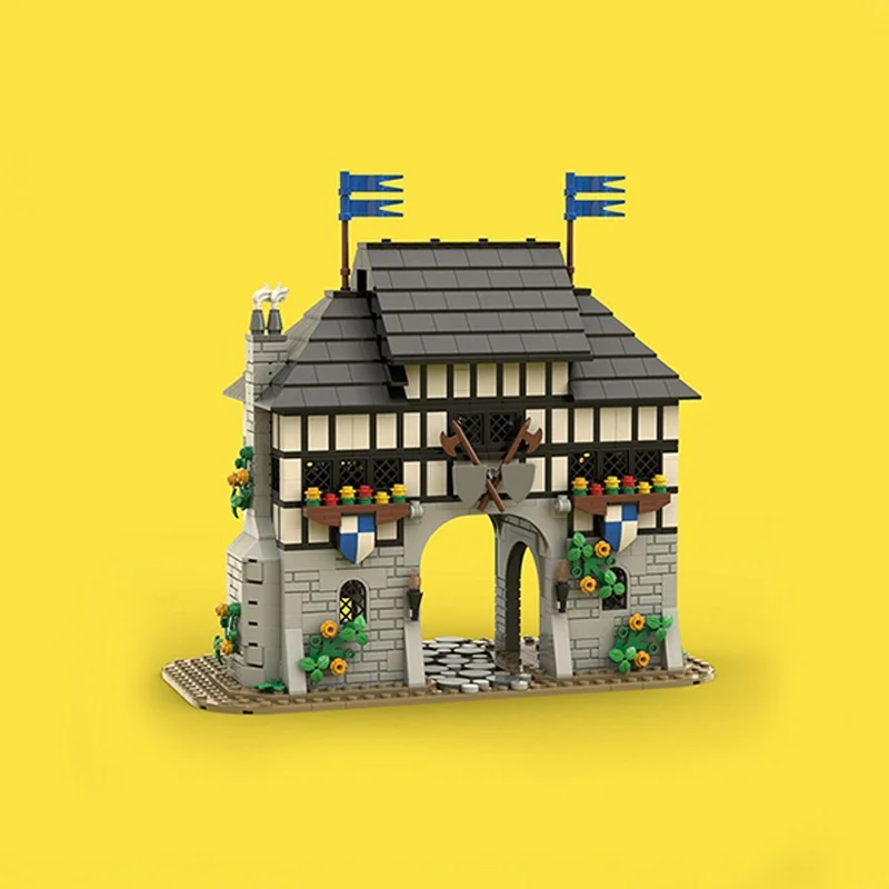 1207 pz MOC Falcon s Keep Castle Nero Falconsed Modello Building block giocattoli Architettura Idea FAI DA TE Regali Di Natale Educazione Per Bambini