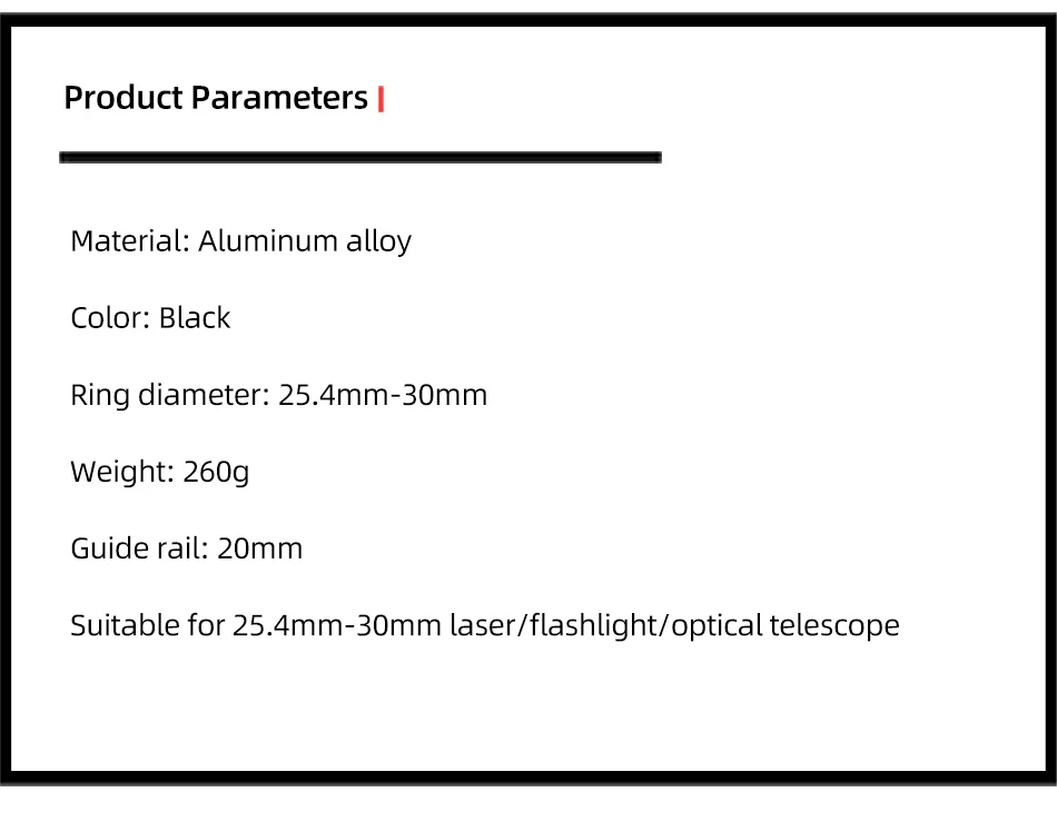 DIANA 25,4/30mm Zielfernrohrhalterung Schnellverschluss Einteilige Zielfernrohrhalterung 1"/30mm Doppelringe Jagdzubehör 20mm Picatinny – Detail 4