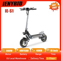 IENYRID IE-S1 Electric Scooter 800W Motor 48V15AH Lithium Battery E-Scooter 10-inch Off-road Tires Foldable Scooters Electric