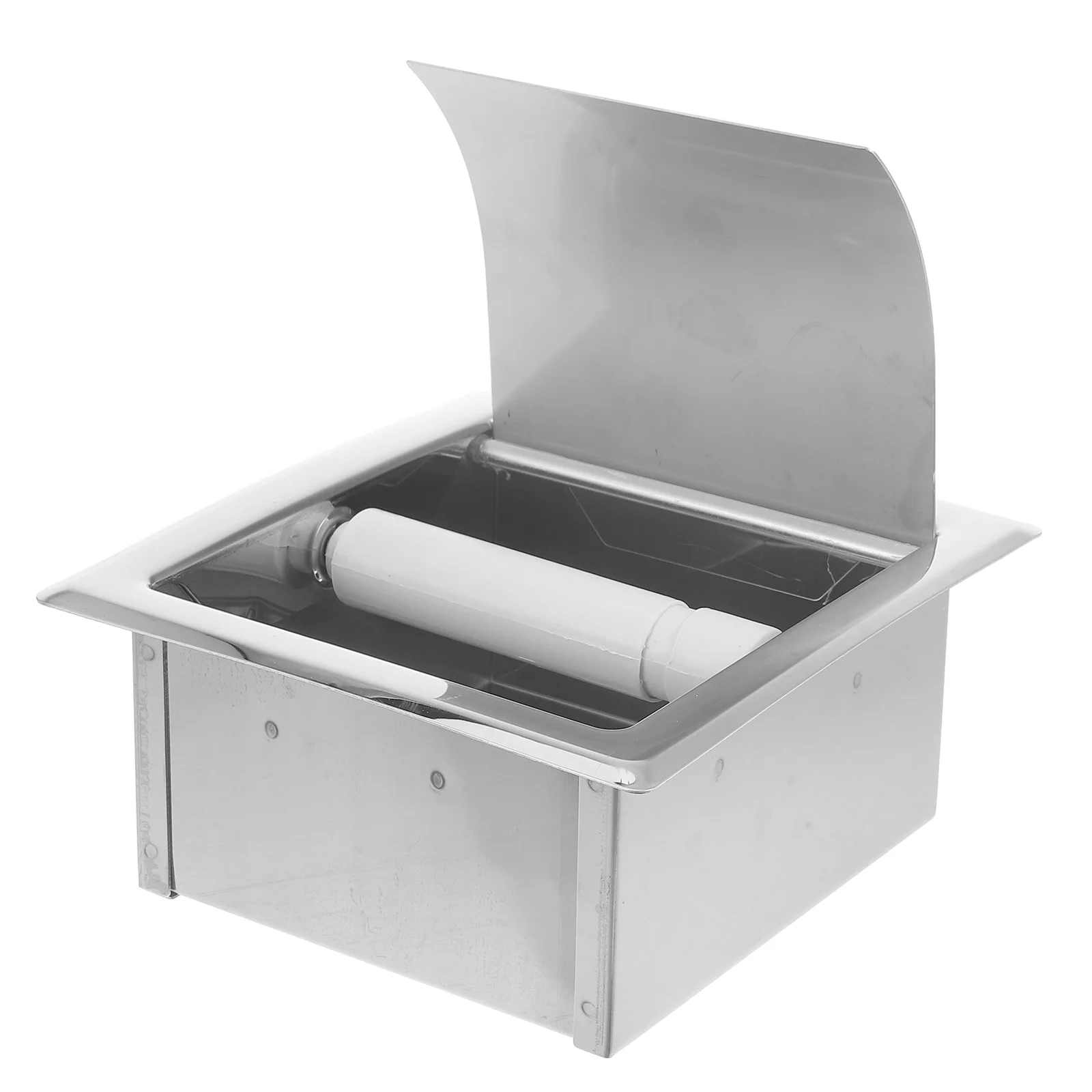 

Toilet Paper Holder Wall Mount Stainless Steel Tissue Roll Dispenser Bathroom Kitchen Sleek Design Kitchen Towel Dispenser