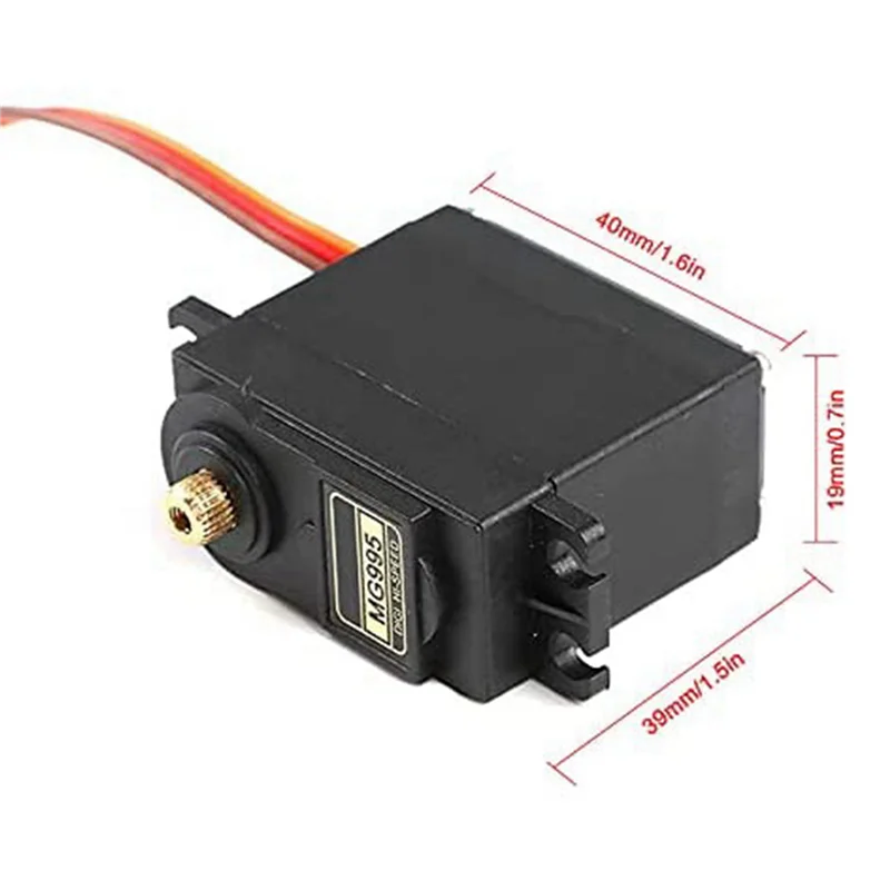 

2025 Hot Style 8PCS Servo Motor For MG995 Control Angle180 Metal Gear Servo 20KG High Speed Torque Servo Motor For Smart Car Rob