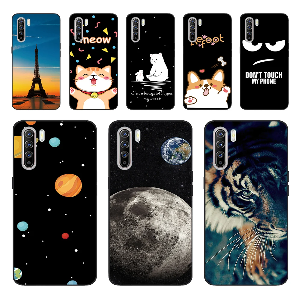 For Oppo Reno 3 Case Shockproof Soft silicone TPU Back Cover For Oppo Reno 3 Pro Phone Cases Reno3 Reno 3 Youth Case Cartoon