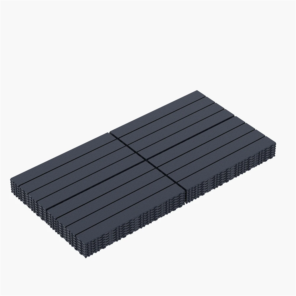 2FT Patio Deck Tiles, DIY Module Interlocking Decking Tiles Floor Tile,Easy and Quick Installation Court Tiles for Porch Balcony