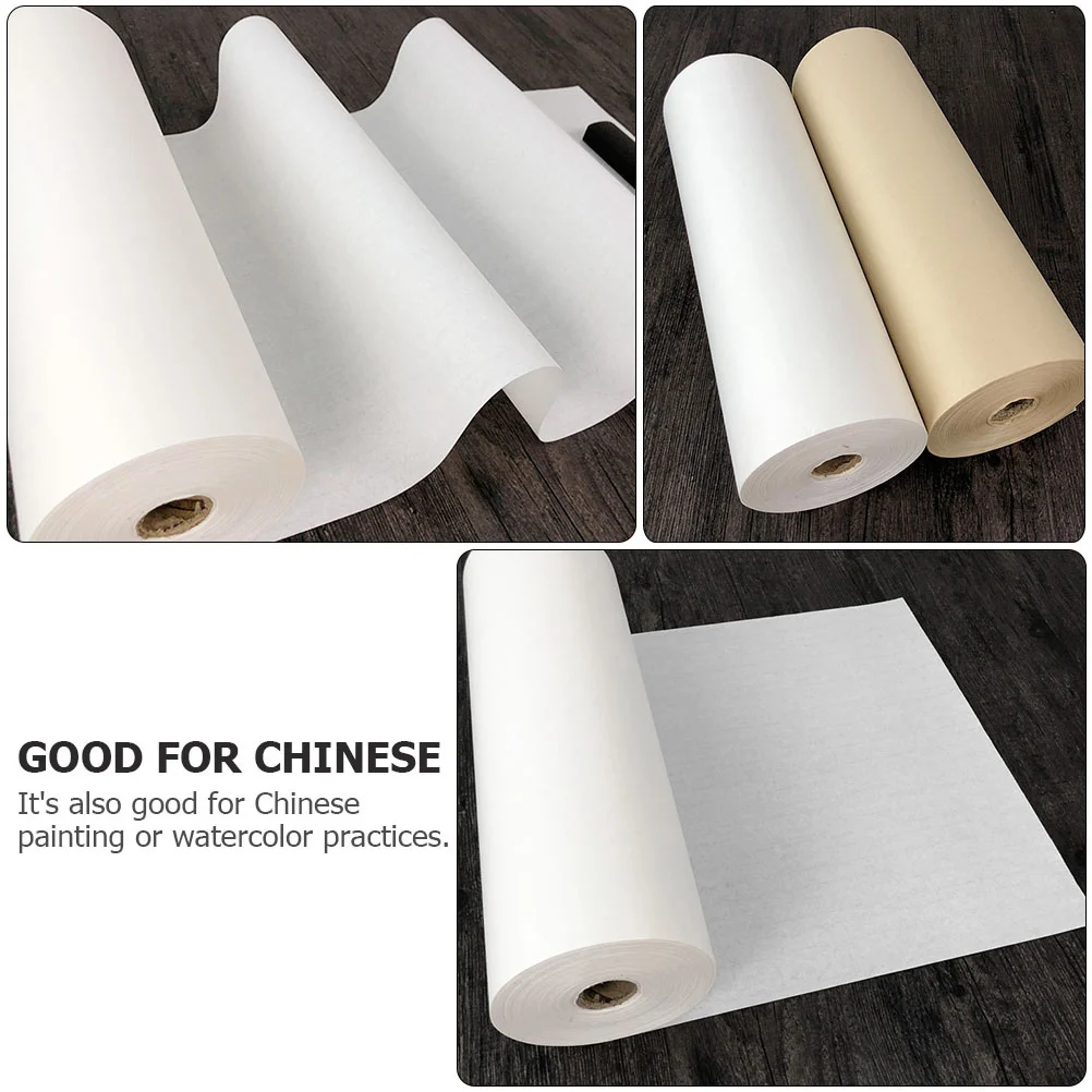 

1 Roll Thickened Rice Paper Chinese Calligraphy Paper Premium Material for Writing Painting Brush Calligraphy Practice