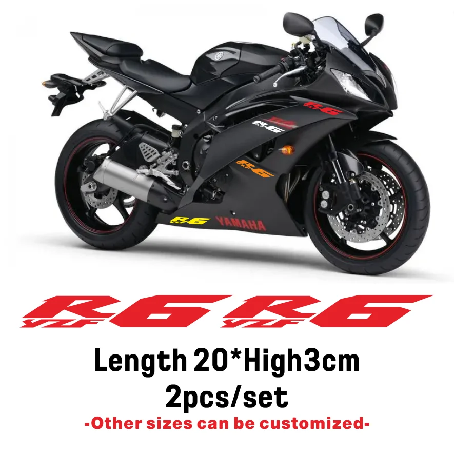 

Motorcycle sticker accessories bike Fuel tank Wheels helmet notebook Luggage reflective MOTO sign sticker For YAMAHA YZF R6 r6