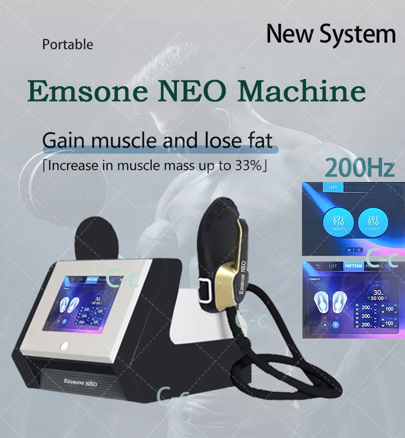 

200Hz 6500W Emsone NEO Slimming Machine Ems RF Muscle stimulate body shaping Machine Fat Burning for Beauty Salon