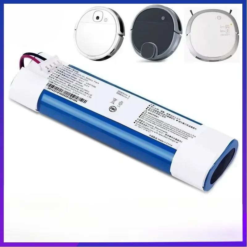 New 14.4V 2800mAh/3400mAh Replacement Li‑ion Battery For Ecovacs DJ35 DJ36 DK33 DK35 DK36 DN55 DN520 Robot Vacuum Cleaner