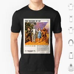 Old Movie Vintage Design Poster T Shirt Big Size 100% Cotton Movie The Wonderful In Urdu The Wonderful Dorothy Wizard Oz Thw A