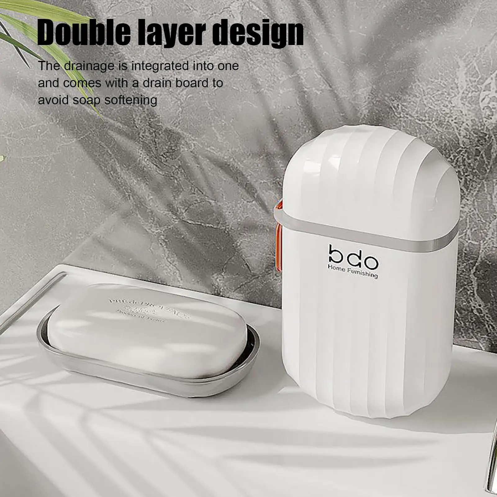 

Дорожный контейнер для мыла Портативный футляр для мыла с крышкой и ручкой Дорожный футляр для мыла Легкий водонепроницаемый для туристического лагеря на открытом воздухе