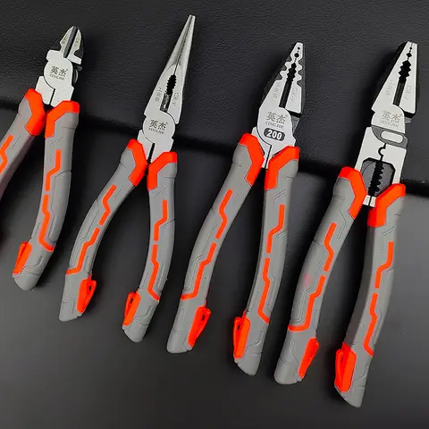 6/8-inch Wire Pliers Sharp Large Opening Diagonal Pliers Needle Nose Pliers for Cutting Twisting and Clamping MetalWires