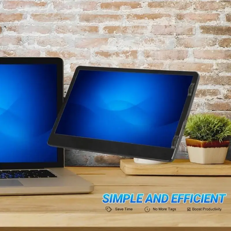R53C HD+ External Screen For Multitasking 1366x768 IPS Display Plugs And Play Via Type C HDTV Port Laptop Screen Extender