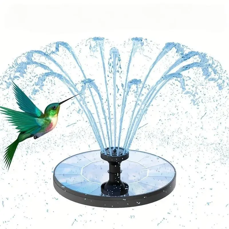 🐦 Hummingbird Magnet | Solar Bird Bath Fountain Pump | Outdoor Garden Wildlife Attractor