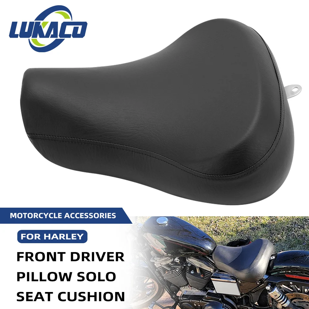 Motorcycle Front Driver Rider Pillow Solo Seat Cushion For Harley Sportster XL 883 1200 Custom XLH 1100 Roadster XLS 1983-2003