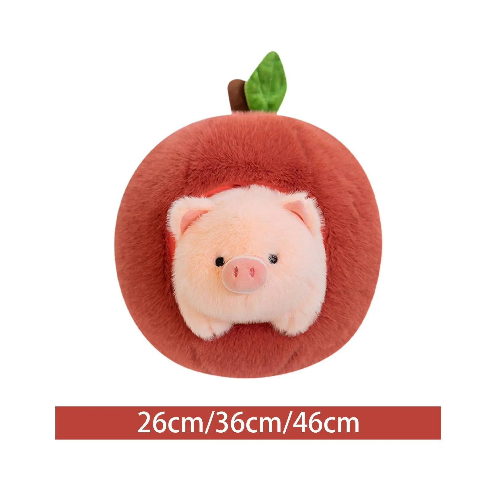 Orange Pig Plush Toy Stuffed Animal Toys Home Decor Cute Portable Soft Doll Accompanying Doll for Holiday Gift Children Child