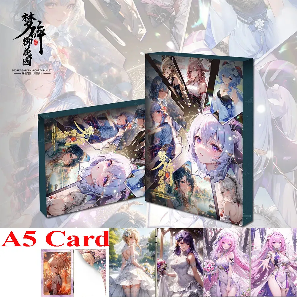 

Goddess Story Collection A5 Waifu Cards Secret Garden Fourth Edition Anime Genshin Impact Girl Party Games Cards Kids Toy Gift