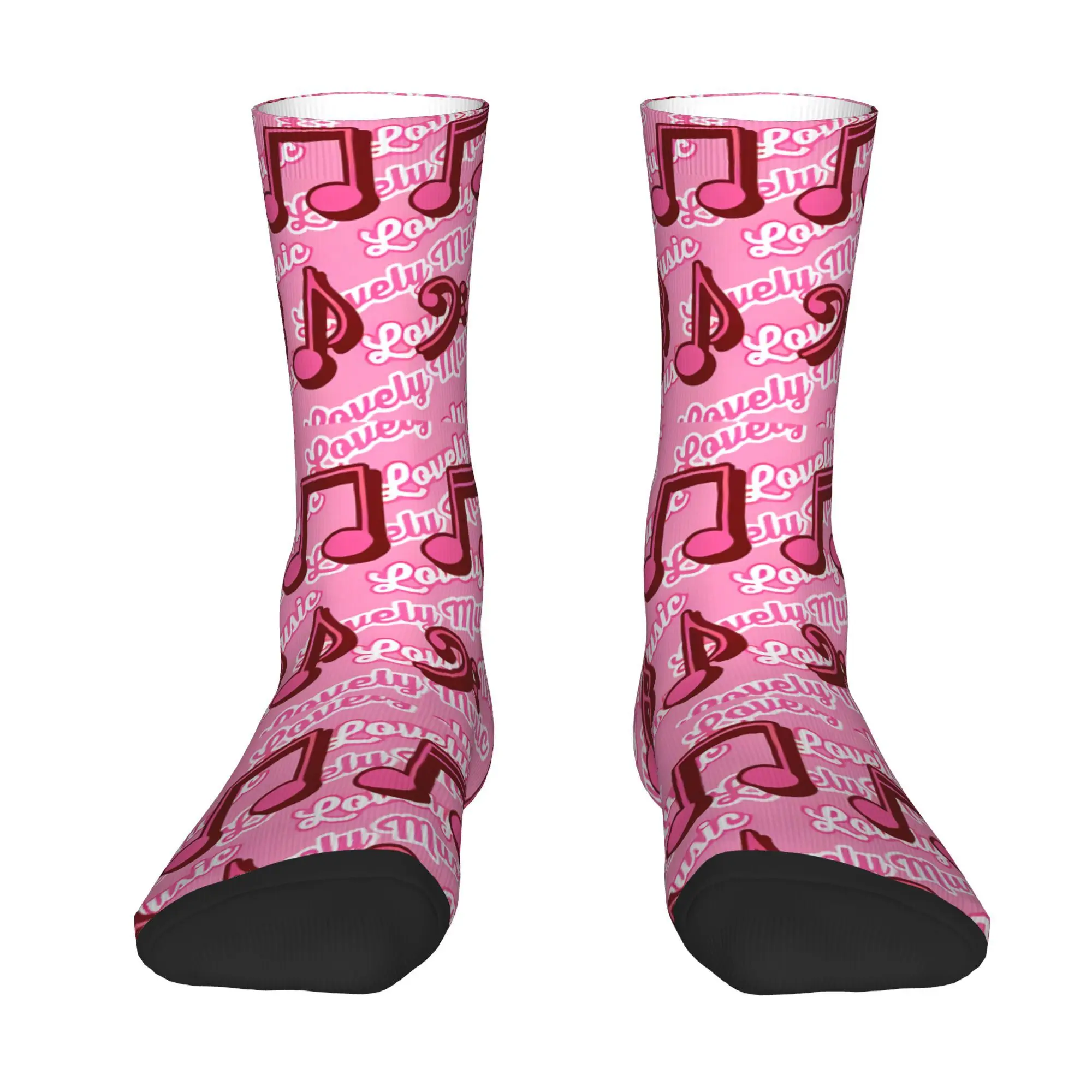 Musical Notes  Socks Male Mens Women Spring Stockings Polyester