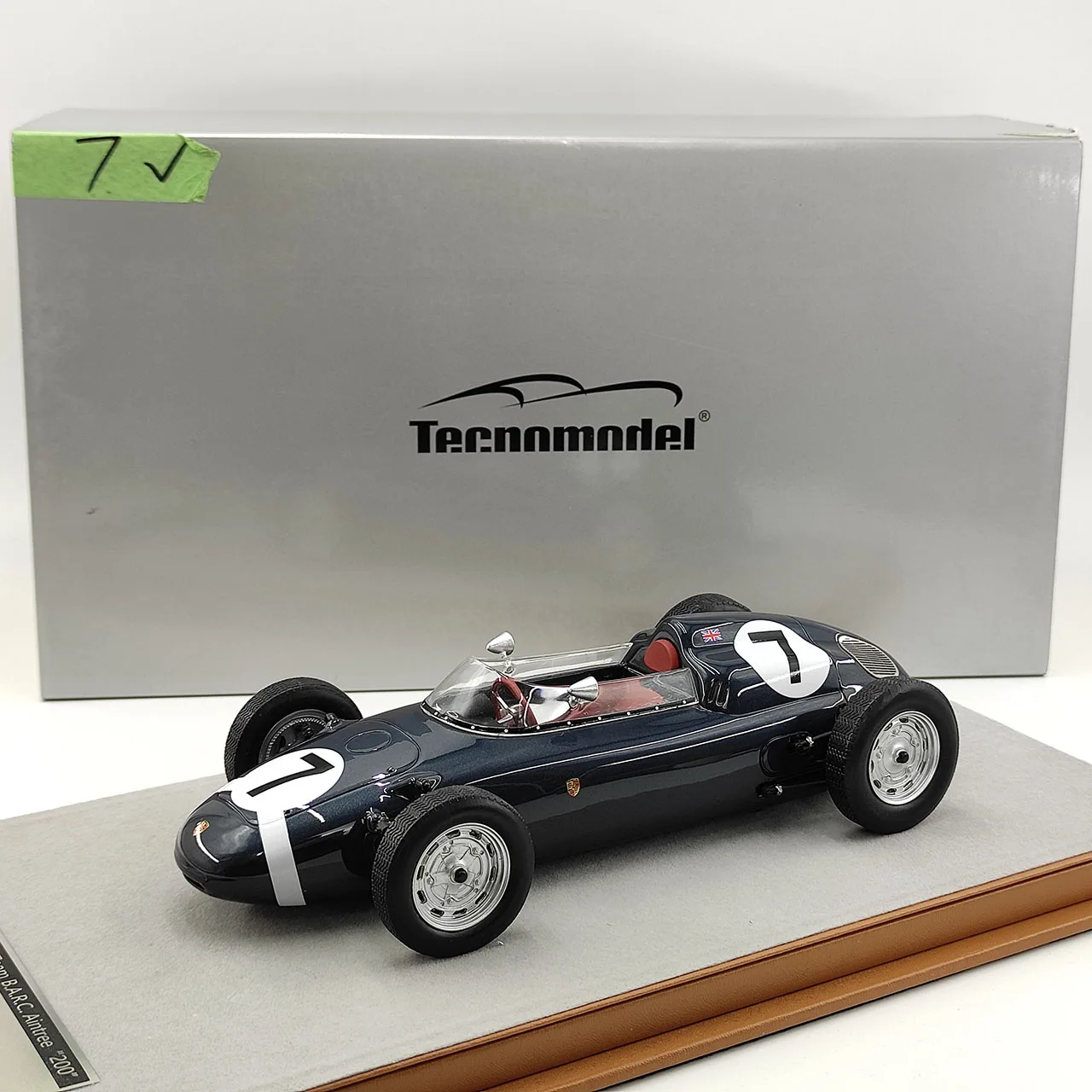 

Tecnomodel Масштаб 1:18 Porsche 718 F2 1960 # 7, модель автомобиля из смолы, Коллекционная игрушка, подарок, сувенир, витрина, орнамент