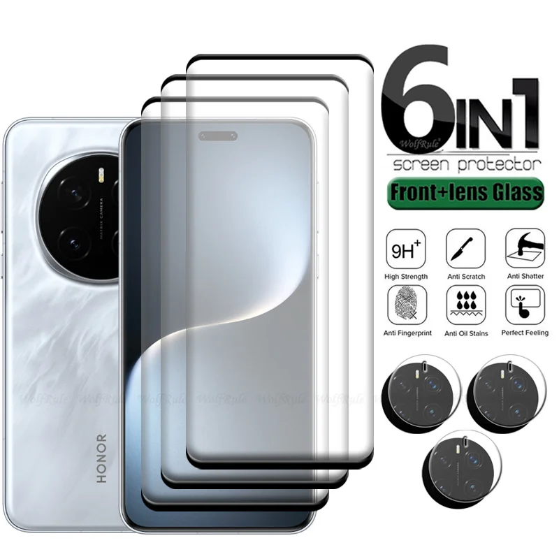 6-in-1 For Honor Magic 7 Pro Glass Honor Magic 7 Pro Glass 9H Curved Screen Protetor Huawei Honor Magic 7 Magic7 Pro Lens Glass