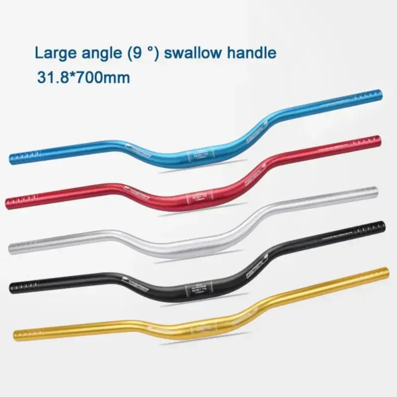 Bicycle Handlebar 31.8 x 700mm MTB Mountain Bike Riser 30mm Bar Straight Aluminum Alloy Bike Swallow Handlebar Handle