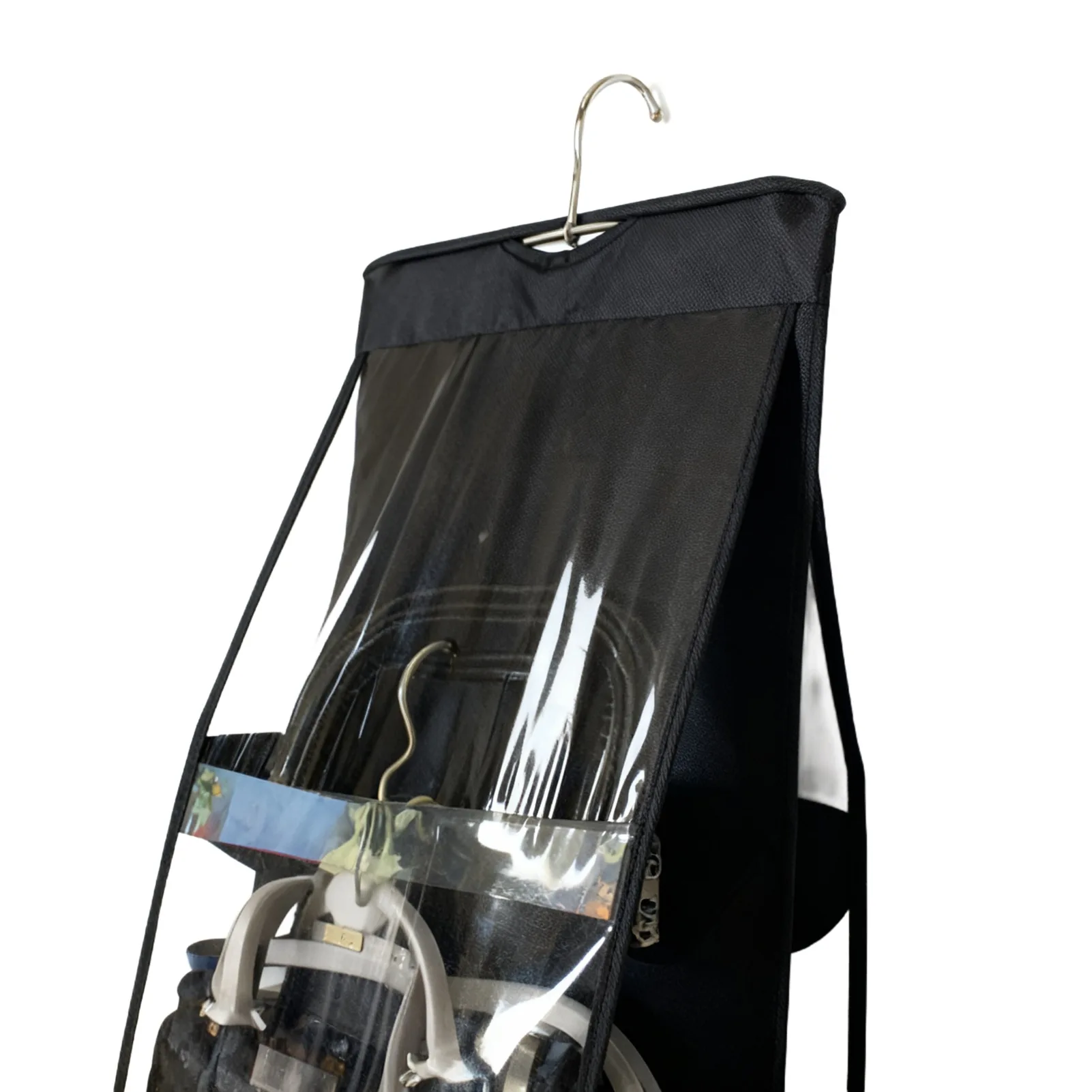Wall Closet Dual-Side Hanging Storage Bag Heavy-Duty Thick Material Handbag Purse Organizer Dustproof Wardrobe Accessory Storage