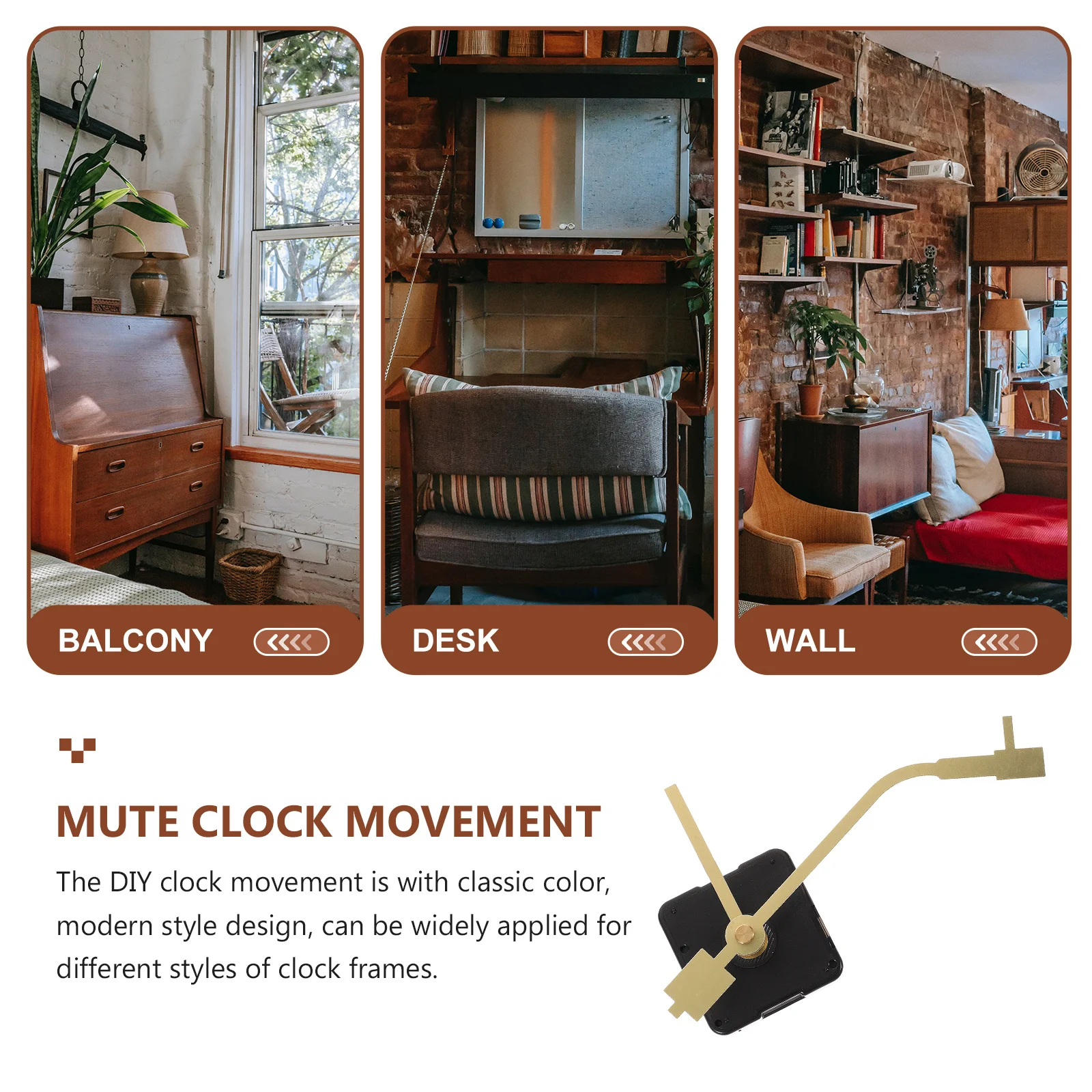 

1 set 1 Set Wall Movement Mute Mechanism Diy Repair Kit High Precision Replacement For Clock Hands Clock Motor Parts