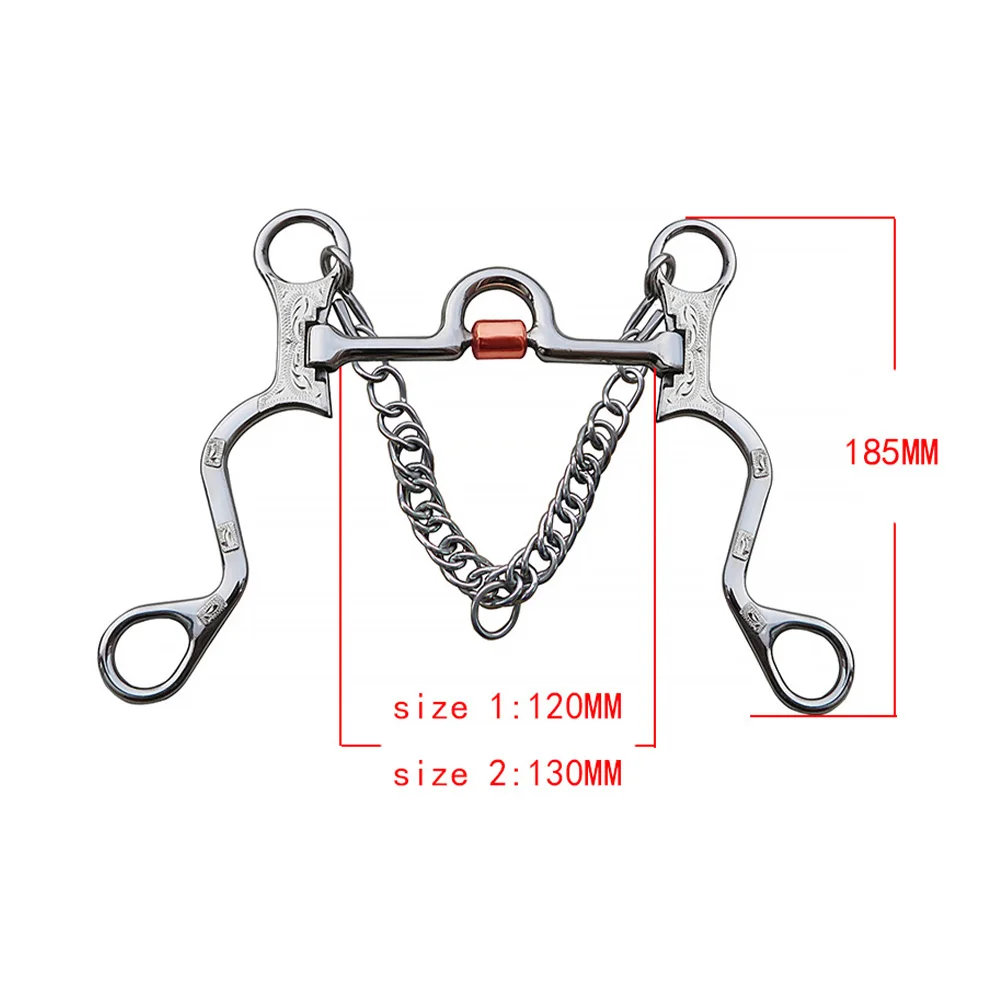 Horse Snaffle Bits para Horse Training, Equestrian Equipment, Multi-Loop Design, Stainless Steel Applications, Bridle, BT1151