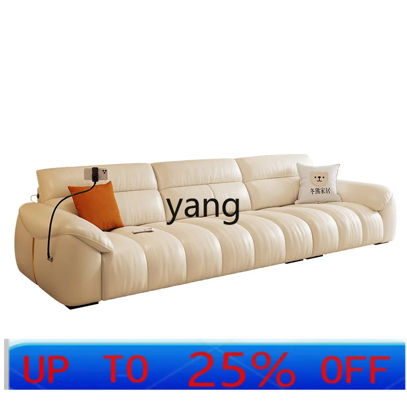 

Lmm piano keys elephant ears sofa French cream style living room large seat deep leather sofa