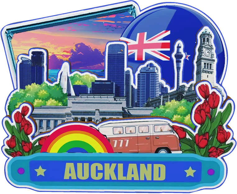 مغناطيس ديكور لـ Plymouth Dunedin Queenstown Wellington Christchurch Auckland New Zealand City Landmark Souvenir #5