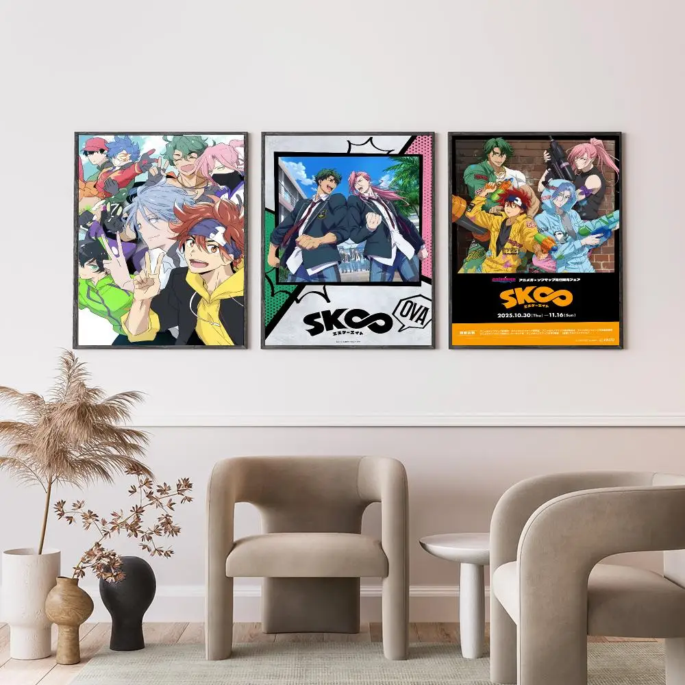 anime SK8 the Infinity Poster Poster HD Self-Adhesive Art Print Waterproof Wall Decor for Bedroom Living Room Decor Gift
