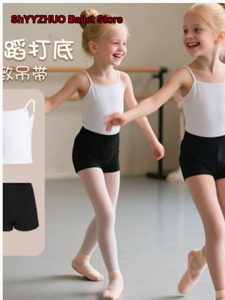 Children's Girls Dance Camisole Top Practice Bottoming Underwear for Girls Chinese Inner Layer Kids
