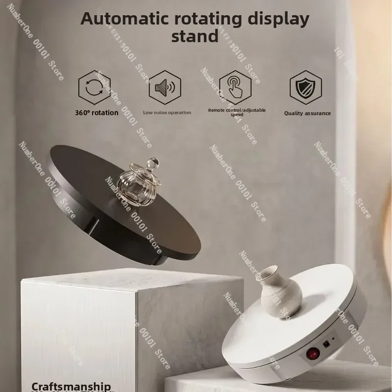 DC Electric Turntable Rotating Display Stand for Live Stream Model & Product Photography