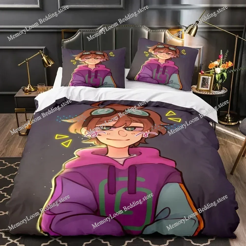 3D Print GeorgeNotFound Merch Ranboo Dream Bedding Set Boys Girls Twin Queen Size Duvet Cover Pillowcase Bed Kids Adult