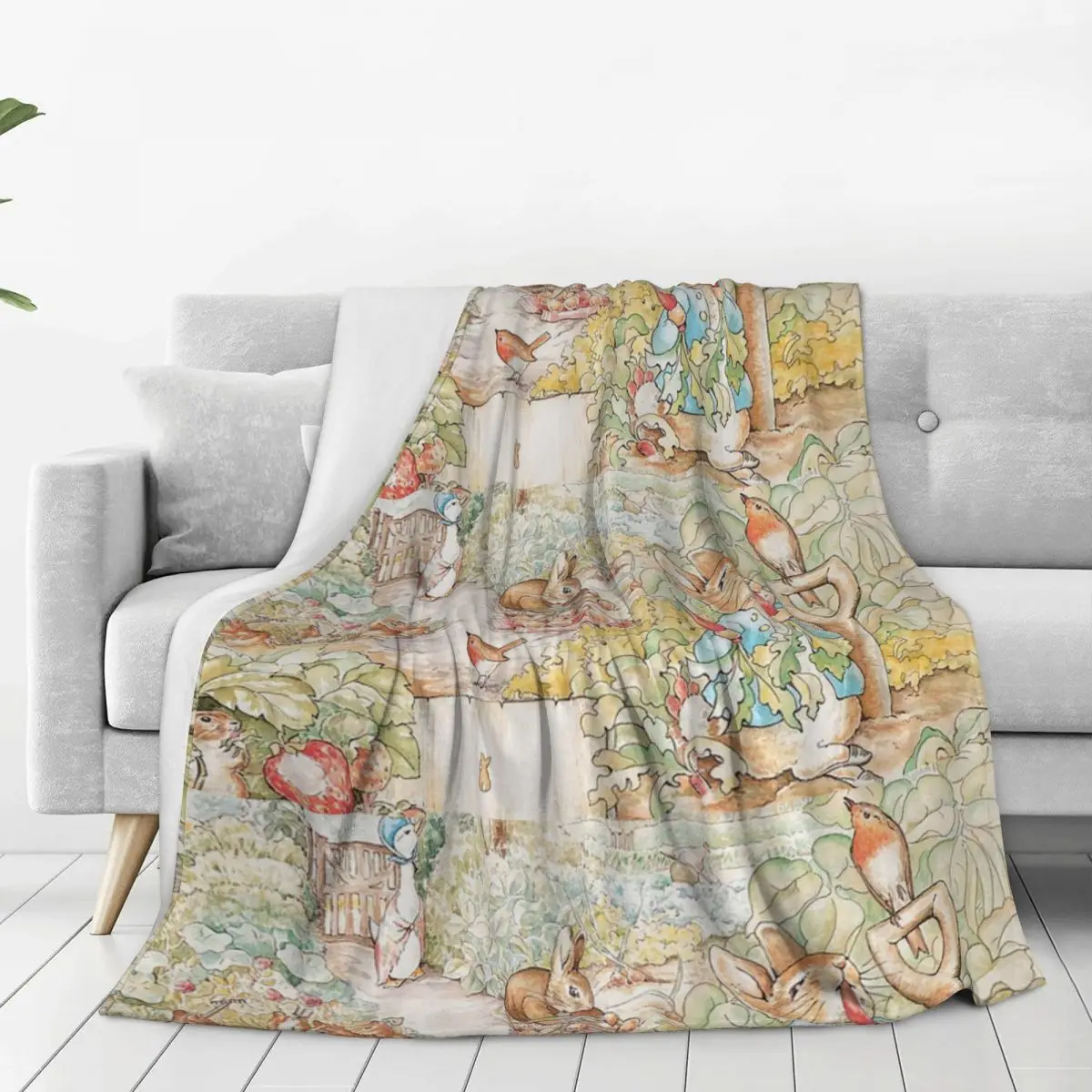 The World Of Beatrix Potter Large Blankets Flannel Lightweight Sofa Throw Blankets For Home Bedroom Outdoor Throws Bedspread