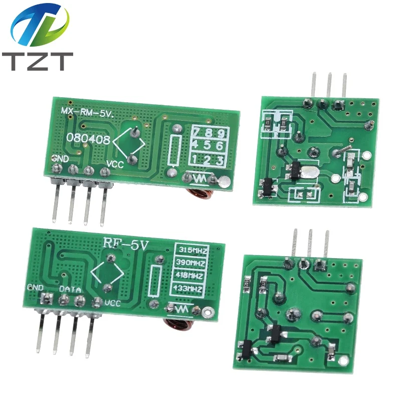 433Mhz RF Wireless Transmitter Module and Receiver Kit 5V DC 433MHZ Wireless For Arduino Raspberry Pi /ARM/MCU WL Diy Kit image 4