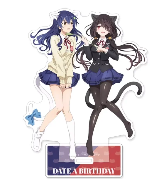 Japanese Anime DATE A LIVE Tokisaki Kurumi Acrylic Stand Figure Model Plate Cosplay Collection Desktop Decor Gifts BTDM