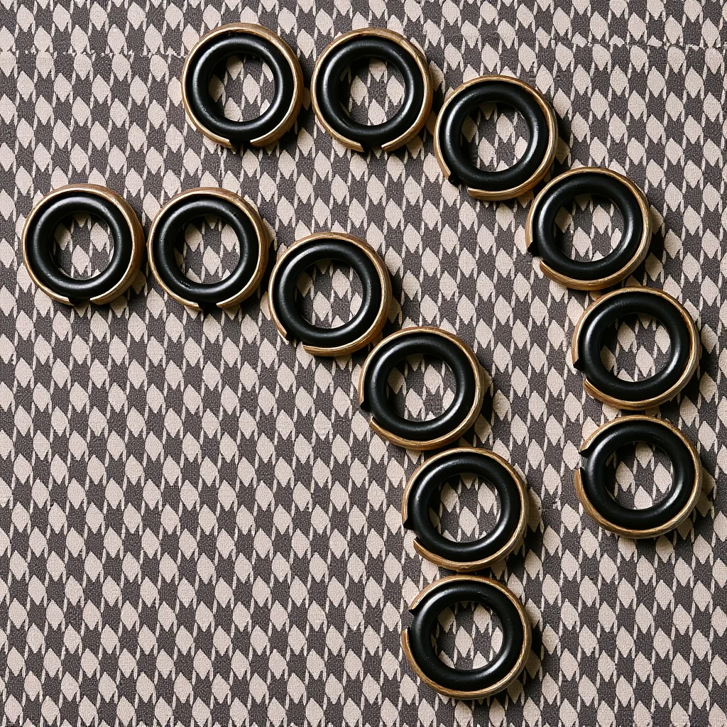 

12 комплектов стопорного кольца ударного ключа с уплотнительным кольцом 125 мм, фиксатор приводной головки, резиновые кольца для электрических пневматических ключей, тяжелые