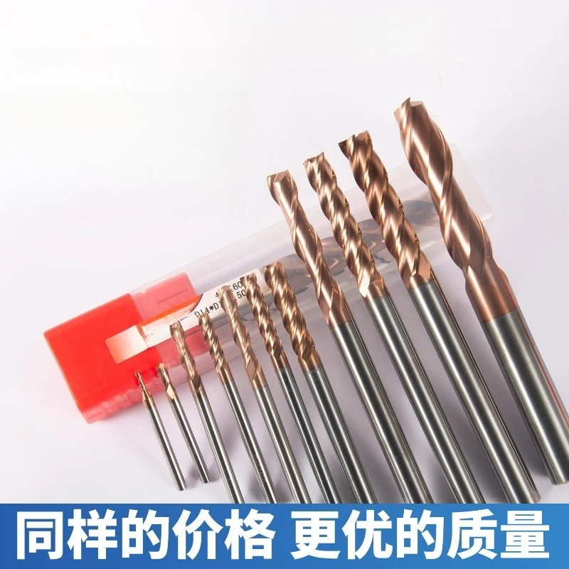 

2 Flute Tungsten Carbide End Mill 4 Flute 60° D4 Alloy End Mill, 2 Flute Keyway Extra Long Milling Cutter Customizable