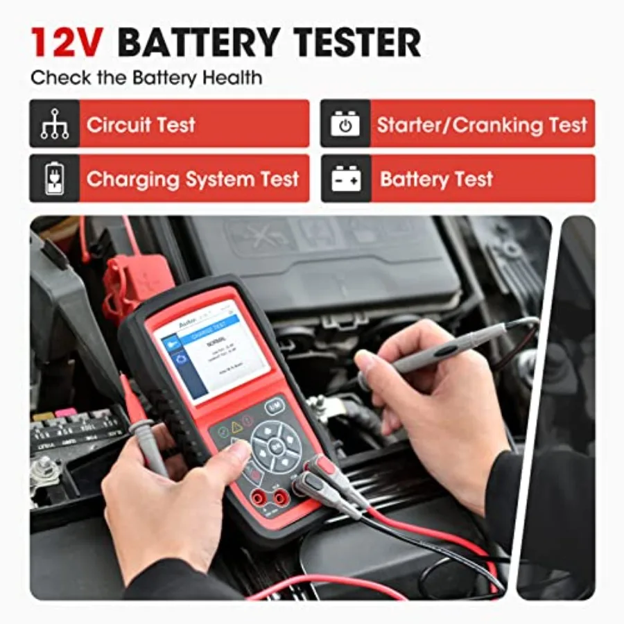 AL539B Obd2 الماسح الضوئي 3in1 قارئ الرمز جهاز اختبار بطارية Avometer لبطاريات 12 فولت تشخيص OBDII الكامل وبداية الدائرة C