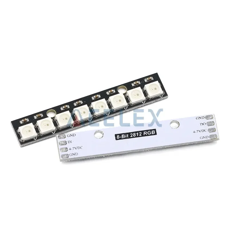 Stick 8 channel WS2812 5050 RGB LED lights built-in full color-driven development board