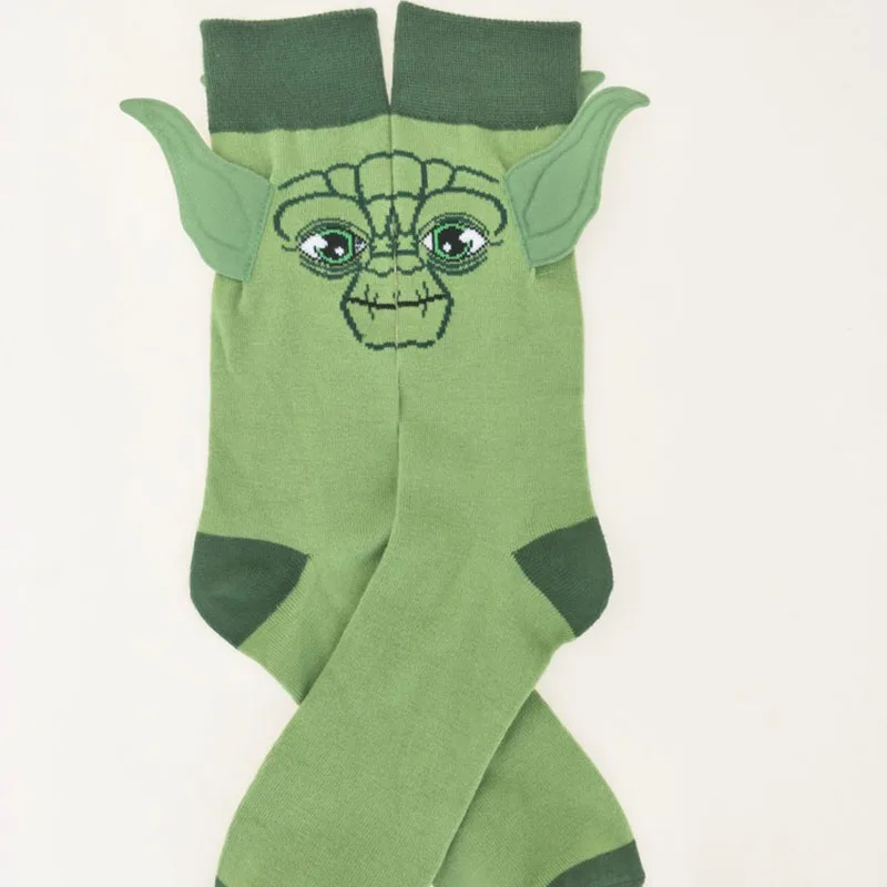 Fashion Anime Socks Cartoon Movie Star Wars Peripheral Master Yoda Figure Socks Hip Hop Men Women Charm Socks view 4
