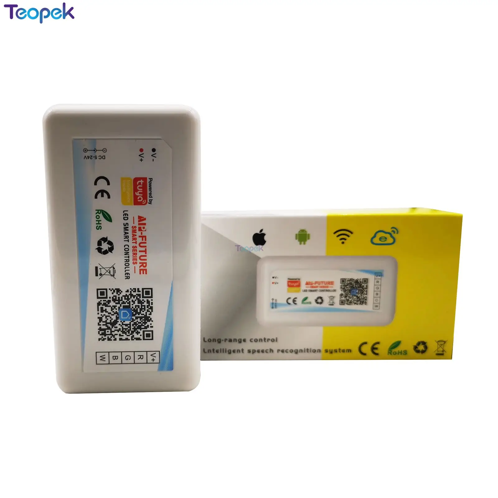 Tuya WiFi LED Controller Voice Control By Alexa Google Assistant DC5V-24V For DIM CCT RGB RGBW RGBCCT LED Strip Smart Life APP